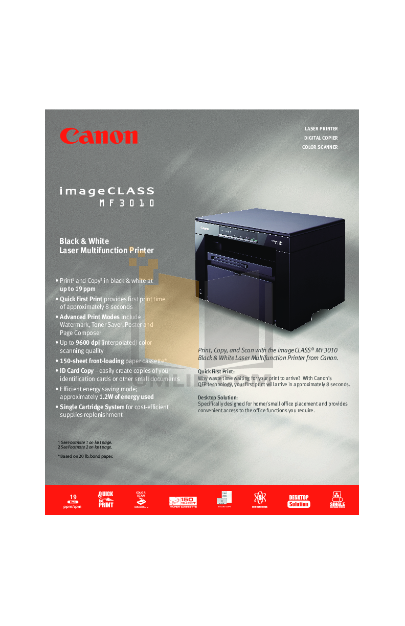 canon imageclass mf3010 printer download